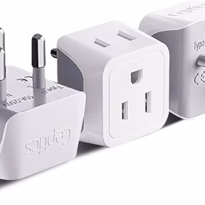 Ceptics Thailand Travel Adapter with Dual Usa Input (Type O) Ultra Compact - 3 Pack - Safe Grounded Perfect for Cell Phones, Laptops, Camera Chargers and More (CT-18)