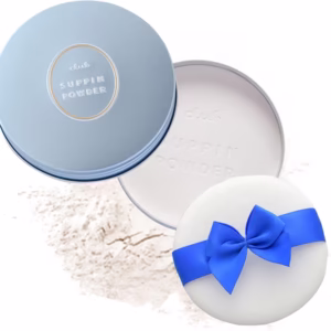 Club Suppin Translucent Setting Powder Foundation + Overnight Skincare, Finishing Powder Makeup & Face Powder for Women with Amino Acids, Shea Butter& Aloe, 24H Long-Lasting Japanese Skincare, WHITE