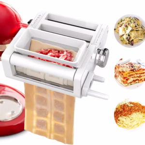 ANTREE 3-IN-1 Pasta Attachment & Ravioli Attachment for KitchenAid Stand Mixers, Pasta Maker Assecories included Pasta Sheet Roller, Spaghetti Cutter and Ravioli Maker Attachment