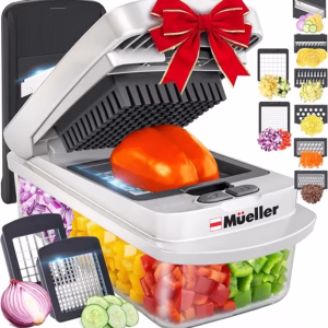 Mueller The Real Original Pro Chopper since 2013 Vegetable Chopper Mandoline Slicer, 8 Blade Food Veggie Chopper Onion Vegetable Cutter with Container, Kitchen Gadgets & Essentials, (10 in 1)